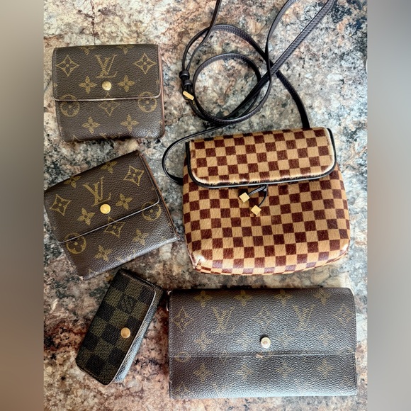 Louis Vuitton Handbags - LV Bundle! 5 Lux Items❤️‍🔥Rare Louis Vuitton Pony Hair Crossbody Purse +